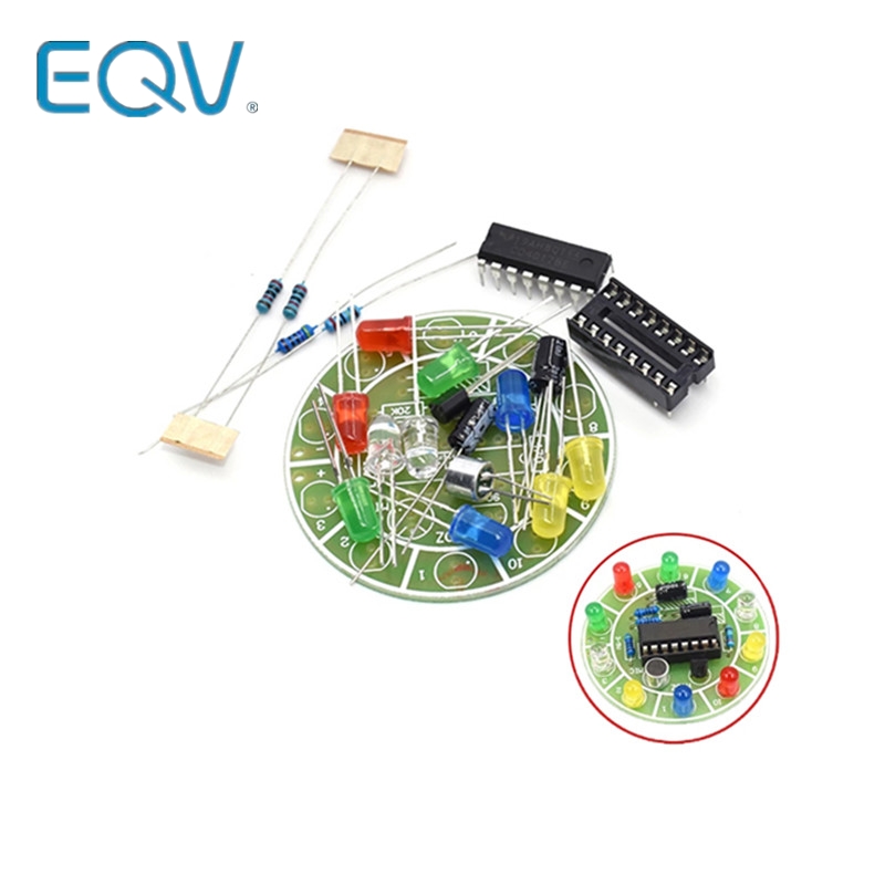 Diy Electronics Gadget - CD4017 colorful voice control rotating LED