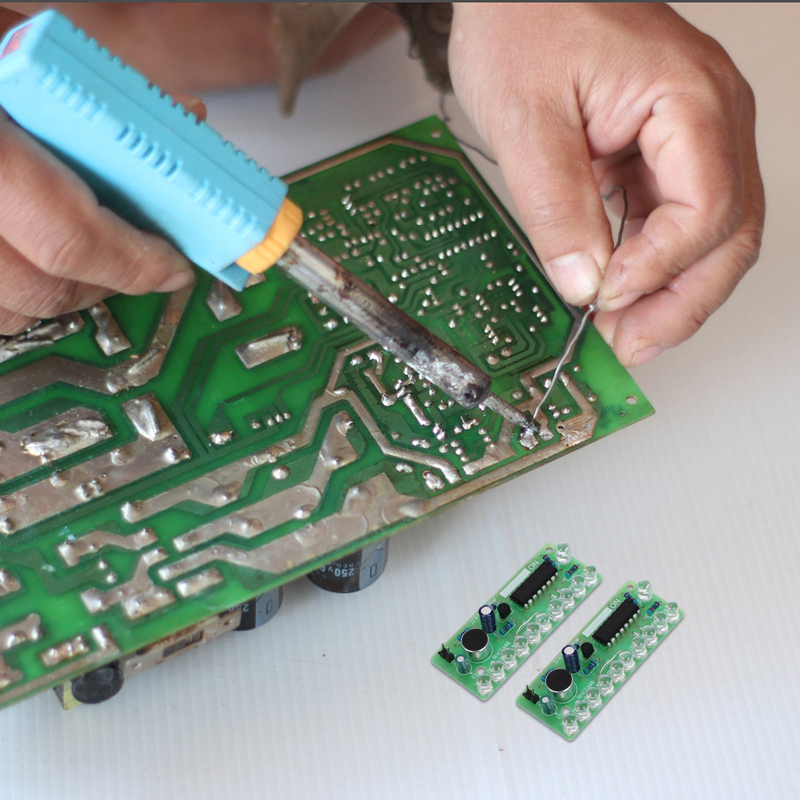 Diy With Electronics - 2Set Sound Control LED Flow Light
