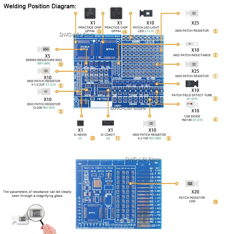 02 Patch Components Electronic - Diy Electronics Gadget recension och pris