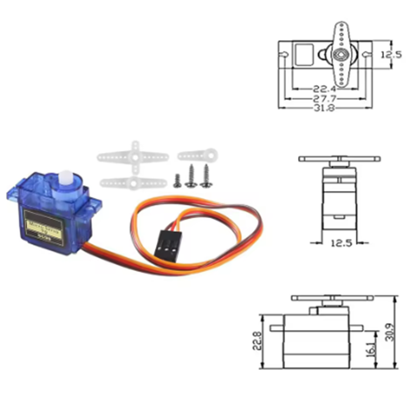 1-10PCS SG90 9G Micro Digital  - Servo Motor Sg90 recension och pris