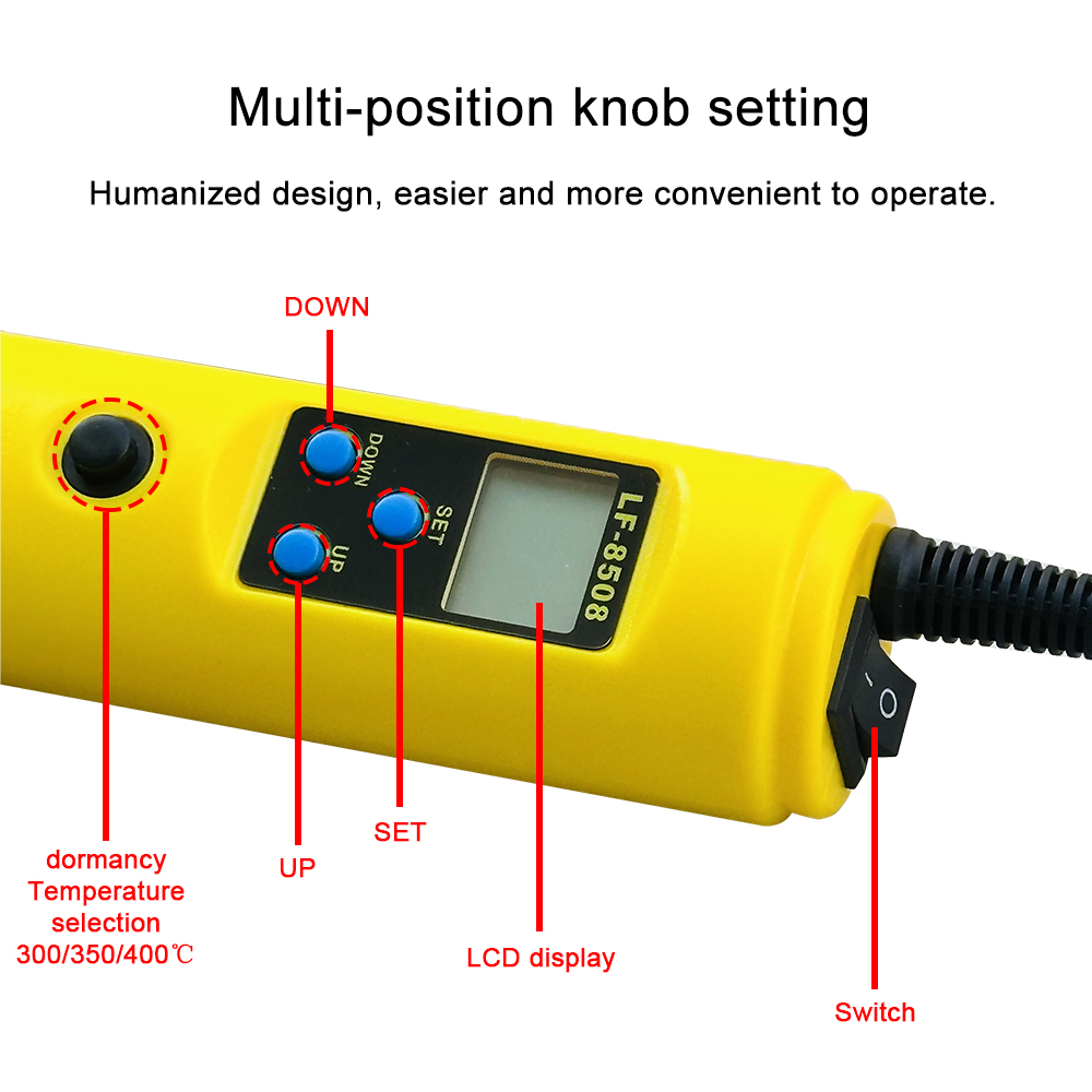 LCD Digital Heat Hot Air Gun D - Smd Solder Paste recension och pris