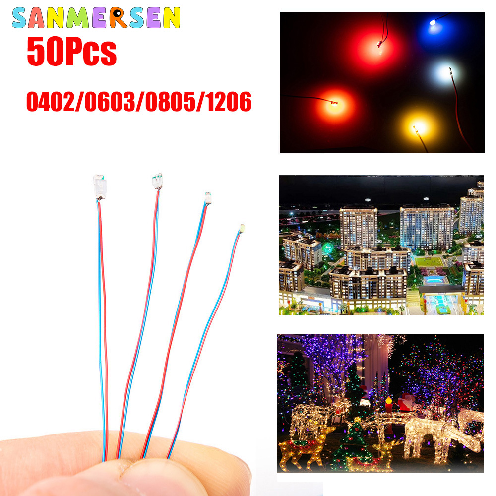 50pcs 0805 1206 SMD Lamp Wired - Smd Solder Paste recension och pris