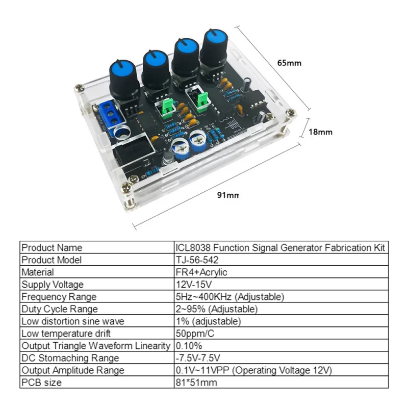 DIY ICL8038 Multifunctional Lo - Diy Electronics Gadget recension och pris